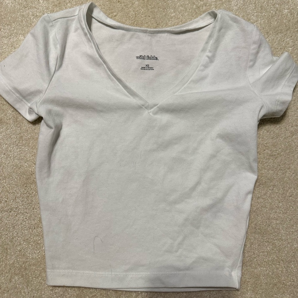 New, Never Worn Cute White Crop Top